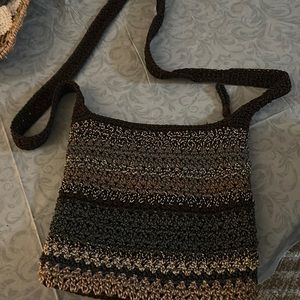 The Sak crossbody crotchet multi color purse.